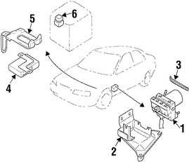 Foto de V�lvula Moduladora Frenos ABS Original para Suzuki Esteem 1998 1999 2000 2001 2002 Marca SUZUKI N�mero de Parte 5610064G00