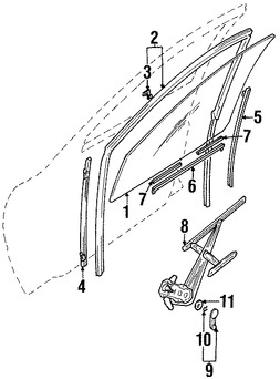 Foto de Manilla de Ventana Original para Suzuki Esteem Suzuki Vitara Marca SUZUKI Nmero de Parte 8296060G00T01