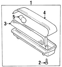 Foto de Luz de freno centro superior Original para Suzuki Esteem 1998 1999 2000 2001 2002 Marca SUZUKI Nmero de Parte 3581064G005PK