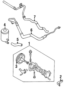 Foto de Deposito Liquido Hidraulico Direccion Asistida Original para Suzuki Esteem Suzuki Aerio Marca SUZUKI Nmero de Parte 4914060G00