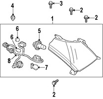 Foto de Tornillo de riel de soporte de cubierta parachoque Original para Suzuki XL-7 2007 2008 2009 Marca SUZUKI Nmero de Parte 4815978J01