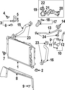 Foto de Manguera de Rebose Refrigerante de Motor Original para Suzuki XL-7 2007 2008 2009 Marca SUZUKI Nmero de Parte 1793978J00