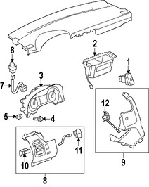 Foto de Interruptor Dimmer de Faro Original para Suzuki XL-7 2007 2008 2009 Marca SUZUKI N�mero de Parte 3460878J10