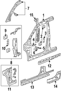 Foto de Estribo Original para Suzuki XL-7 2007 2008 2009 Marca SUZUKI Nmero de Parte 6131078J00