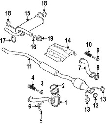 Foto de Empacadura del Conector del Tubo de Escape Original para Suzuki SX4 Marca SUZUKI Nmero de Parte 1418480J00