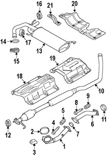 Foto de Abrazadera de escape Original para Suzuki SX4 Marca SUZUKI N�mero de Parte 1418580J00