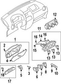 Foto de Interruptor de Luz anti-niebla Original para Suzuki SX4 Suzuki Kizashi Marca SUZUKI Nmero de Parte 3727057L00