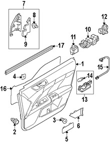 Foto de Protector contra Intemperie Cristal de Puerta Original para Suzuki Kizashi 2010 2011 2012 2013 Marca SUZUKI N�mero de Parte 8386157L00