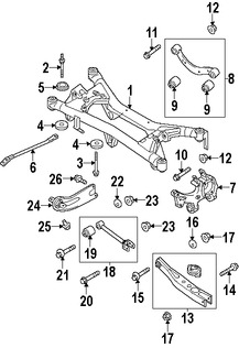 Foto de Brazo de Control Lateral Original para Suzuki Kizashi 2010 2011 2012 2013 Marca SUZUKI N�mero de Parte 4630057L10