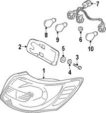 Foto de Conjunto de luz trasera Original para Suzuki Kizashi 2010 2011 2012 2013 Marca SUZUKI N�mero de Parte 3567057L00