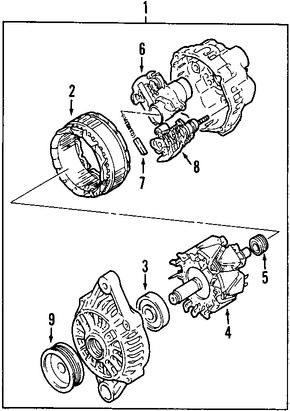 Foto de Regulador de Voltaje Original para Suzuki Vitara 1999 2000 Marca SUZUKI N�mero de Parte 3250066D00