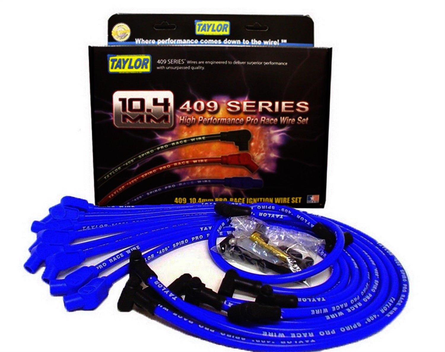 Foto de Juego de cables de buja 409 Pro Race Ignition para Ford Lincoln Mercury Marca TAYLOR CABLE Nmero de Parte 79667