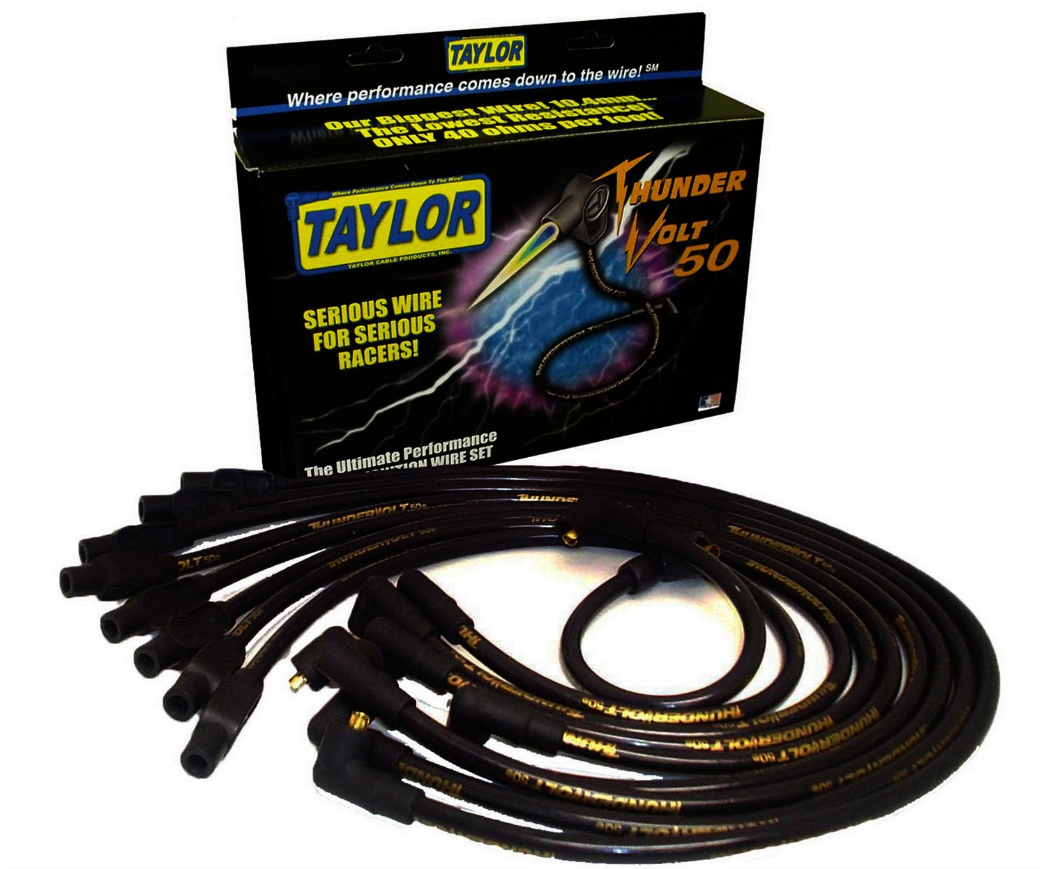 Foto de Juego de cables de buja ThunderVolt 5 Ignition para Ford Lincoln Mercury Marca TAYLOR CABLE Nmero de Parte 98079
