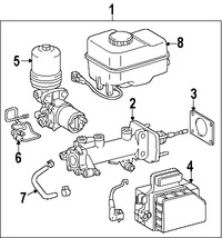 Foto de Conjunto de Bomba y Motor Frenos ABS Original para Toyota Tundra Toyota Tacoma Marca TOYOTA Nmero de Parte 4707004020