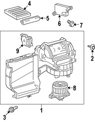 Foto de Motor del ventilador HVAC Original para Toyota Tundra Marca TOYOTA N�mero de Parte 871030C040