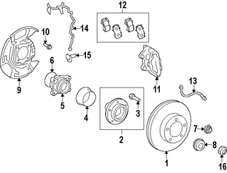 Foto de Maza de la Rueda Original para Toyota Tundra Toyota Sequoia Marca TOYOTA N�mero de Parte 435020C031