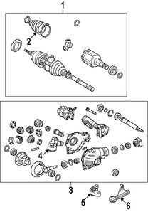Foto de Eje de Homocin�tica Original para Toyota Tundra Toyota Sequoia Marca TOYOTA N�mero de Parte 434300C020