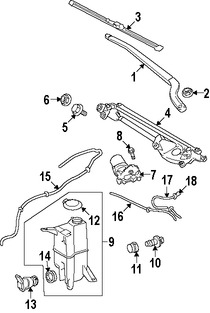Foto de Varillas de Limpiaparabrisas Original para Toyota Tundra Toyota Sequoia Marca TOYOTA N�mero de Parte 851500C070