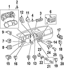 Foto de Interruptor Dimmer del tablero de instrumentos Original para Toyota Tundra Toyota Sequoia Marca TOYOTA Nmero de Parte 841700C020