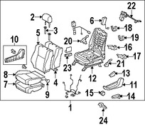 Foto de Panel lateral de Asiento Original para Toyota Tundra Marca TOYOTA N�mero de Parte 718120C150B0