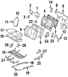 Foto de Perilla de ajuste de asiento Original para Toyota Tundra Marca TOYOTA Nmero de Parte 721730C020