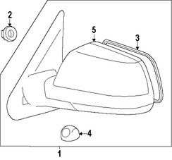 Foto de Espejo retrovisor exterior Original para Toyota Tundra Marca TOYOTA N�mero de Parte 879100C231