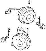 Foto de Tornillo de Claxon / Bocina Original para Toyota MR2 Spyder Toyota Echo Toyota Prius Marca TOYOTA Nmero de Parte 9011908375