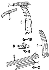 Foto de Estribo Original para Toyota Echo 2000 2001 2002 2003 2004 2005 Marca TOYOTA N�mero de Parte 6140352110