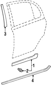 Black Wheel Well Molding Trim Kit for Toyota Echo 2000, 2001, 2002, 2003, 2004, 2005, 2006 main image 0