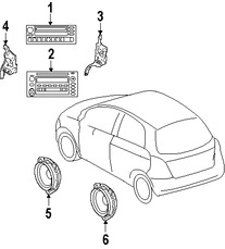 Foto de Unidad de Control de Radio Original para Toyota Yaris 2008 Marca TOYOTA Nmero de Parte 8612052870