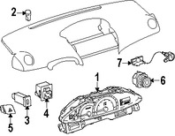 Foto de Interruptor de Luz de Emergencia Original para Toyota Yaris 2009 2010 2011 Marca TOYOTA Nmero de Parte 8433052050