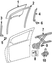 Foto de Manilla de Ventana Original para Toyota Yaris 2007 2008 2009 2010 2011 Marca TOYOTA Nmero de Parte 6926052070B0