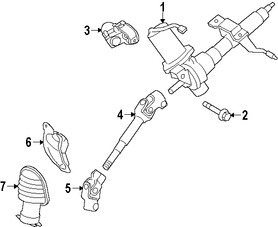 Foto de Cardn de Eje de Columna Direccin Original para Toyota Yaris Toyota Prius C Marca TOYOTA Nmero de Parte 4520952050