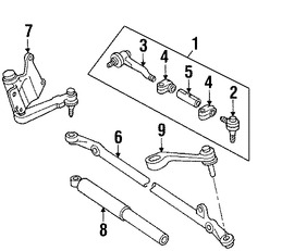 Foto de Manga de Ajuste de Terminal de Direccin Original para Toyota 4Runner Toyota Pickup Toyota T100 Marca TOYOTA Nmero de Parte 4546535040