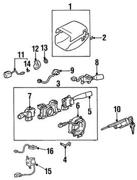 Foto de Interruptor Combinado Original para Toyota Avalon 1995 1997 Marca TOYOTA N�mero de Parte 8414007020