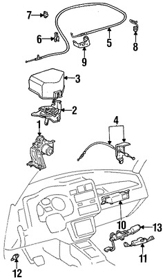 Foto de Mdulo de Control de Crucero Original para Toyota RAV4 1996 1997 Marca TOYOTA Nmero de Parte 8824042010