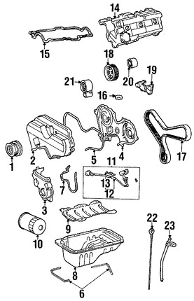 Foto de Cubierta de Correa del Tiempo Original para Toyota 4Runner Toyota Tacoma Toyota T100 Toyota Tundra Marca TOYOTA Nmero de Parte 1132362050