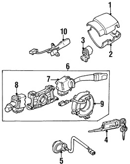 Foto de Interruptor Combinado Original para Toyota 4Runner Toyota Supra Marca TOYOTA N�mero de Parte 8414014120