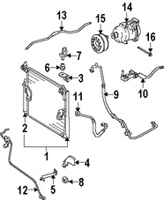 Foto de Manguera Descarga Refrigerante Aire Acondicionado Original para Toyota 4Runner Marca TOYOTA Nmero de Parte 8870335010