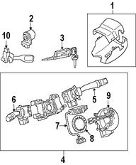 Foto de Interruptor Combinado Original para Toyota 4Runner Marca TOYOTA N�mero de Parte 8414035150