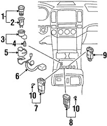 Foto de Bombilla de Panel de Instrumentos Original para Toyota 4Runner Marca TOYOTA Nmero de Parte 9001001083