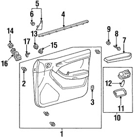 Foto de Apoyabrazos Original para Toyota 4Runner Marca TOYOTA Nmero de Parte 7421035221B0