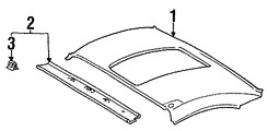 Foto de Techo Interior Original para Toyota MR2 Spyder 2000 2001 2002 Marca TOYOTA N�mero de Parte 6331117070