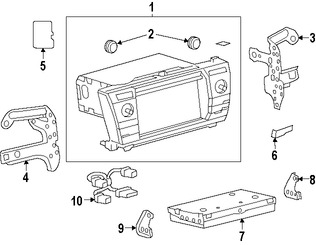 Foto de Perilla de Radio Original para Toyota Corolla 2014 2015 Marca TOYOTA N�mero de Parte 9001123037