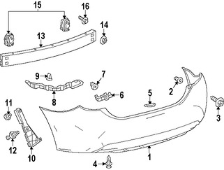 Foto de Perno de la barra de impacto del parachoque Original para Toyota Corolla Toyota Yaris Marca TOYOTA N�mero de Parte 9008011288