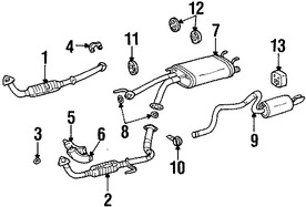 Foto de Empacadura del Conector del Tubo de Escape Original para Toyota Sequoia Toyota Tundra Marca TOYOTA N�mero de Parte 9091706085