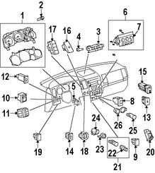 Foto de Interruptor de la Unidad de Control de Tracci�n Original para Toyota Sequoia Toyota Tundra Marca TOYOTA N�mero de Parte 849880C021