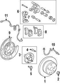 Foto de Manguera de freno hidrulico Original para Toyota Highlander 2010 2011 2012 2013 2008 2009 Marca TOYOTA Nmero de Parte 90947A2046