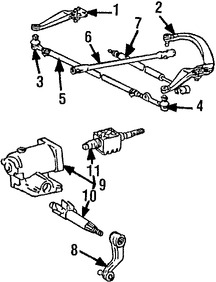 Foto de Terminal de la direccin Original para Toyota 4Runner Toyota Pickup Toyota T100 Toyota Land Cruiser Toyota Tacoma Marca TOYOTA Nmero de Parte 4504639385
