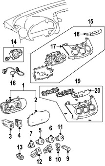 Foto de Lente de Panel de Instrumentos Original para Toyota RAV4 Marca TOYOTA Nmero de Parte 8385242C20